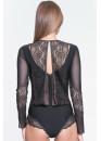 BODYSUIT WITH LONG SLEEVES LE JOURNAL INTIME FOLIES BERGERE (BLACK WITH LUREX) Le Journal FB-BD-SL